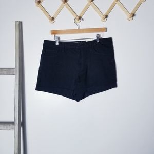 NWT UNIVERSAL THREAD HIGH RISE MIDI BLACK SHORTS SIZE 14R